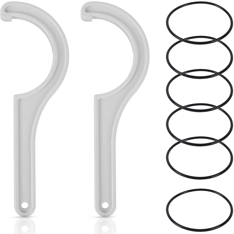 [Australia - AusPower] - 2 Water Filter Wrenches with 6 Durable O-Rings | Compatible wih APEC Water System Ensuring Seamless Replacement and Reliable Filtration 