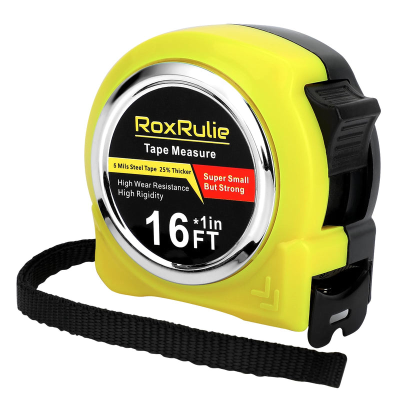 [Australia - AusPower] - Tape Measure with Fractions 1/8, Measuring Tape Extendable 16 FT, Easy Read and Small Measurement Tape, Local Design with Fractional Read, Great for Around The House and Carpenter 