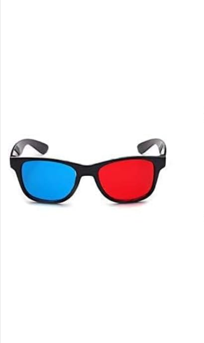 [Australia - AusPower] - Red and Blue 3D Glasses Universal TV Movie Dimensional Video Frame 3D Glasses DVD Game Glass 3D Style Glasses for 3D Movies Games, 3D Viewing Glasses,Light Simple Design 3D Glasses Accessories 