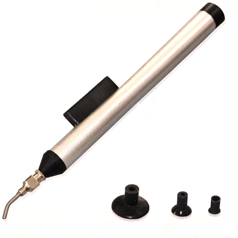 IC Chip Vacuum Suction Pen, Manual Vacuum Suction Pen Pick-up Tool for IC Chip SMD Electronics, Suction Pump Pickup Tool with 3 Suction Heads