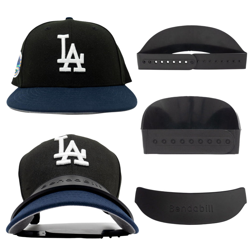 [Australia - AusPower] - Hat Brim Bill Bender (1 PC) Perfect Hat Bending Strap, Conveniently Shape Your Hat To Your Liking, Hat Curving Tool, Brim Curver, Steaming Optional… (Black) Black 