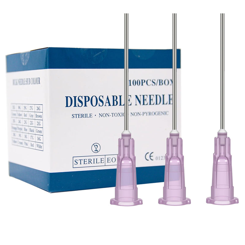 [Australia - AusPower] - 18 Gauge 1 inch Needle (100Pack) Luer Lock Industrial Dispensing Accessories, Individual Package 18G-1 IN 25mm 
