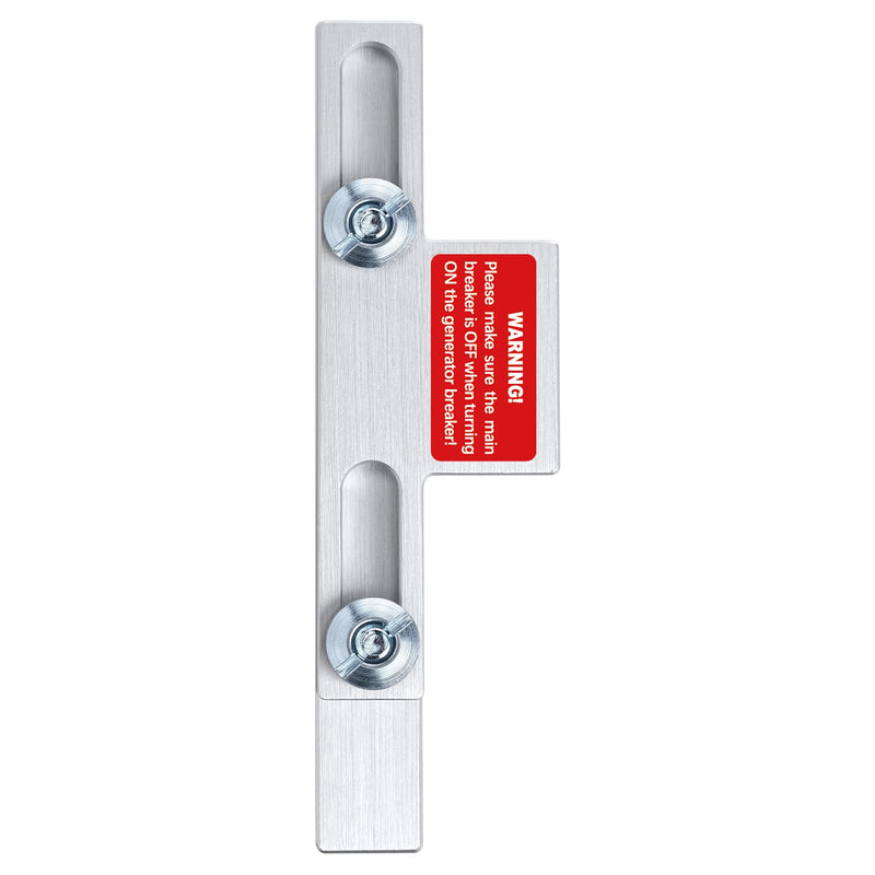 [Australia - AusPower] - LATING Generator Interlock for Square D or Homeline Meter Main 150 or 200 amp Panels, Brushed Nickel 