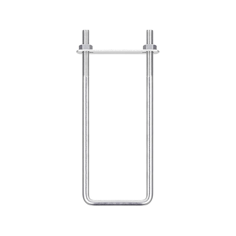 [Australia - AusPower] - M8x60x200mm(ThreadxWxL) Square U Bolt - 1Pack - Good for Trailer Pipe Replacement Parts - 304 Stainless Steel U Shape Bolts M8x60x200mm 