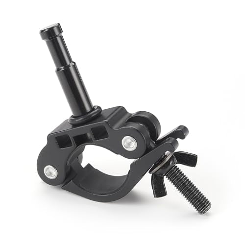 PHOCUS Half Coupler Clamp with 5/8" Baby Pin, Heavy Duty Tube Light Clamp Clamp Range: 40-50mm