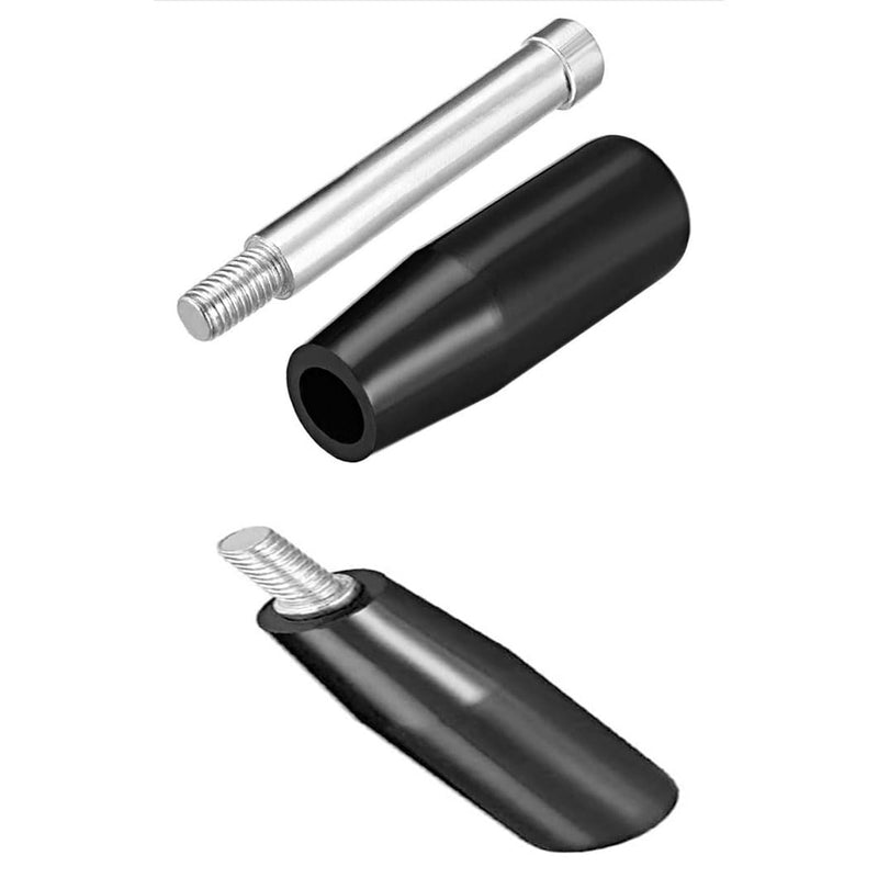[Australia - AusPower] - (2Pcs) Revolving Handwheel Machine Handle M8 Male Threaded Stem for Milling Machinery 
