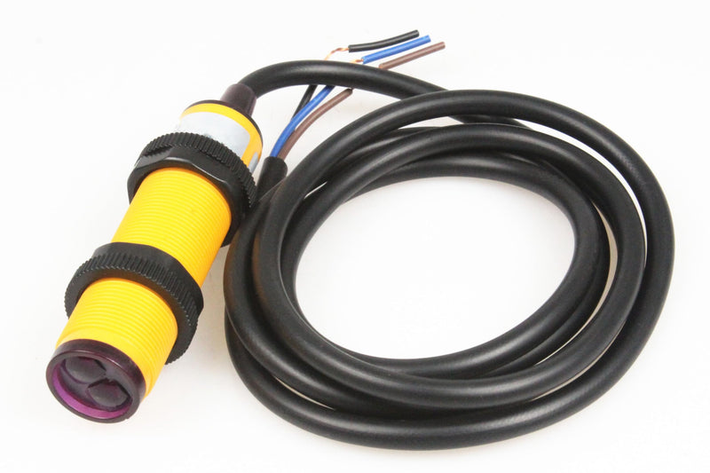 [Australia - AusPower] - NOYITO E3F-DS10C4 Proximity Switch Photoelectric Sensor 10cm Detection Distance Diffuse Reflection Infrared Sensor DC 6-36V 3-Wire NPN NO 