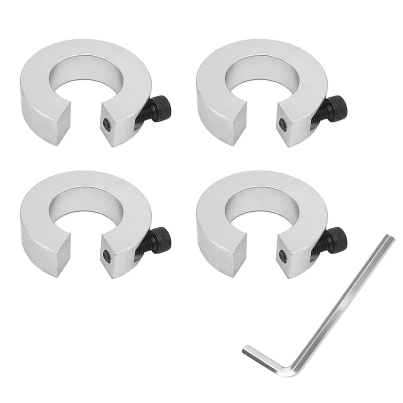 [Australia - AusPower] - 4PCS SBR20 20mm Linear Rail Stop Collars Aluminum Alloy Shaft Limit Fixing Rings CNC Parts Tool Linear Rail Shaft Stop Collars For SBR20 4 