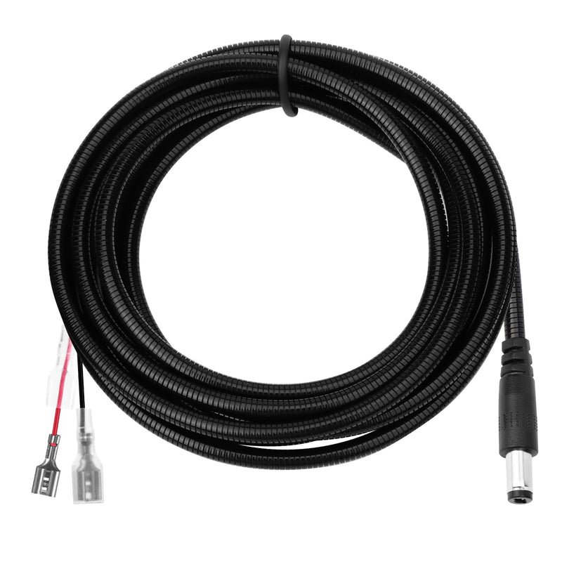 [Australia - AusPower] - Trail Camera Battery Power Cable Chew Proof Compatible with Tactacam Reveal X XB SK,Wise Eye,Spartan Gocam,Covert Cameras,Snyper Cameras,Etc. 4.0x1.7mm DC Plug, 79" 4.0x1.7 mm End-Spade Connector 