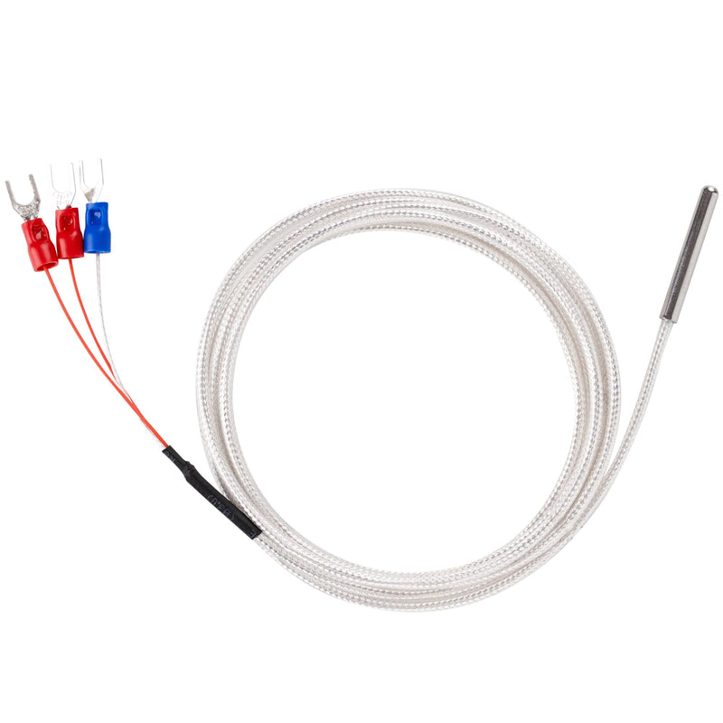 [Australia - AusPower] - Waterproof RTD PT100 Temperature Sensor - BlueStars Stainless Steel 3-Wire Digital Thermistor Probe for PID Temperature Controller 4x30mm with 2m/78.74in Cable -50°C to 200°C 