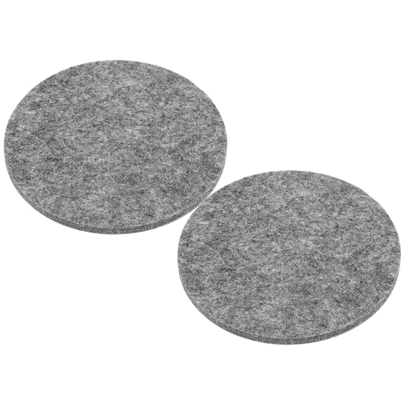 [Australia - AusPower] - PATIKIL 4.7" Diameter Adhesive Non-Slip Backed Felt, 2 Pcs 5mm Thickness Round Lamp Base Anti-Slip Mat Anti-Scratch Pad for Lamp Bases, Gray 4.7" Grey 