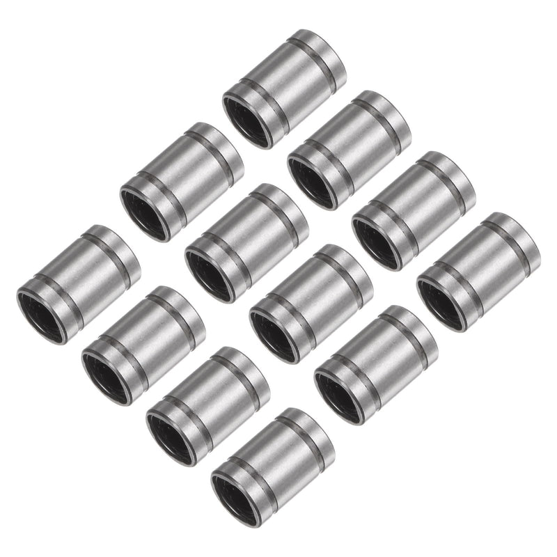 [Australia - AusPower] - uxcell 12pcs LM5UU Linear Ball Bearings, 5mm Bore Dia, 10mm OD,15mm Length, Linear Motion Bearing for CNC Machine Tool 3D Printer 12 