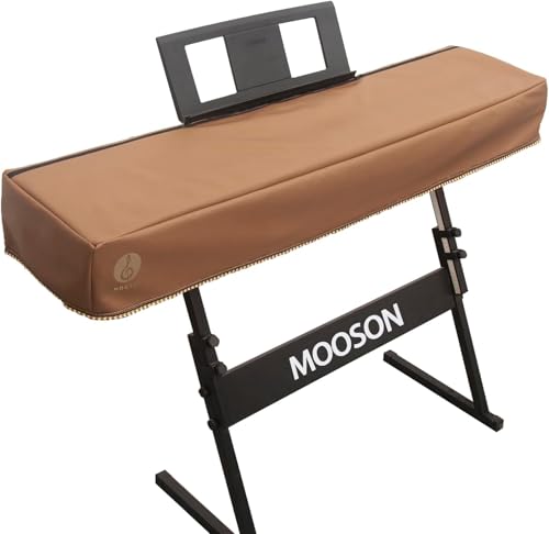 Keyboard Piano Cover Digital Piano Dust Covers Luxury Soft and Premium Surface Thickening Electronic Organ Covering Keyboard Update Encasement (Brown) Brown