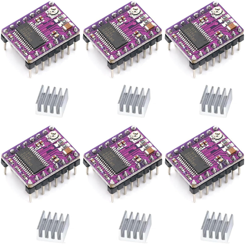 [Australia - AusPower] - 3Pcs DRV8825 Stepper Motor Driver Module Six Different Step Resolutions for 3D Printer RepRap 4 RAMPS1.4 StepStick (6Pcs DRV8825) 6pcs Drv8825 