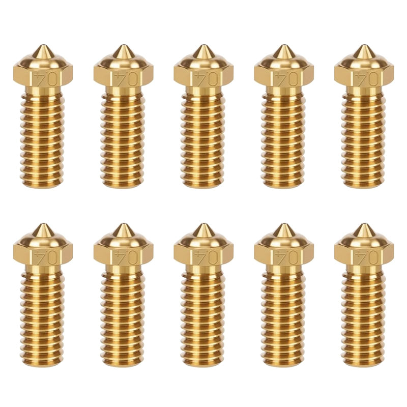 [Australia - AusPower] - 10PCS 0.4mm Brass Nozzles for QIDI X-Max 3, 3D Printer Parts Extruder Hotends Nozzles Kit for QIDI X-Max 3/X-Plus 3/X-SMART3/Q1 Pro 10PCS Brass Nozzle 