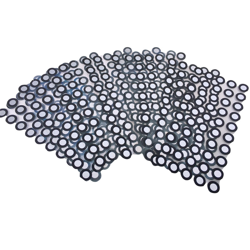 [Australia - AusPower] - 6.0mm 3D Optical Tracking Markers for Industrial 3D Scanner,3D Scanning Markers, HogarDeco Accurate Tracking Dots Diffuse Reflection Markers for 3D Scanner (1000pcs, Inner 6mm, Outer10mm) 1000 