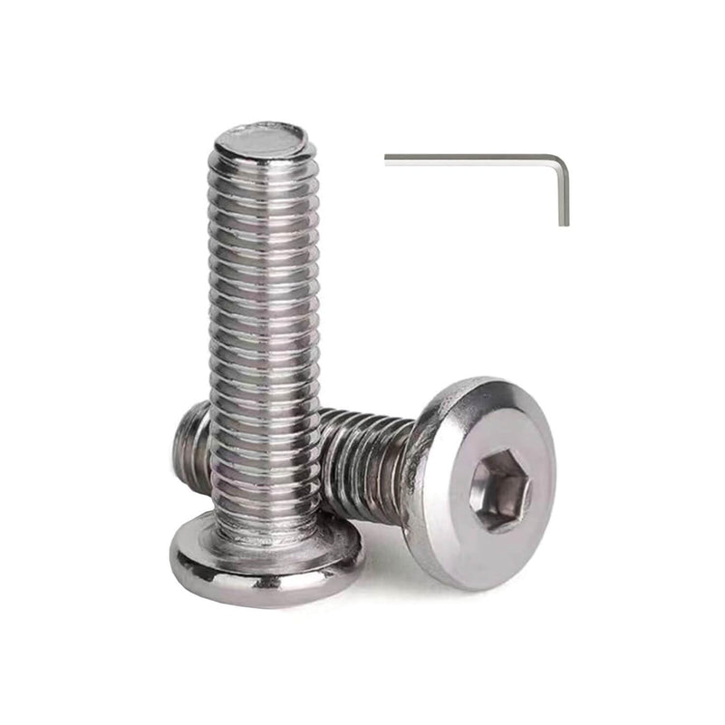 [Australia - AusPower] - 1/4-20 x 1-1/4" (20 Pack) Flat Head Hex Socket Cap Screws Bolts, 304 Stainless Steel 18-8, Hex Drive, Bright Finish, Fully Machine Thread 1/4-20 x 1-1/4" 