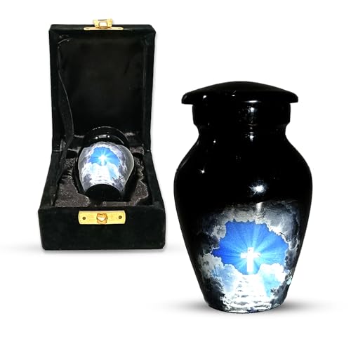Stairway to Heaven Keepsake Urn for Ashes, 2.7 cu in (About 3 tbsp)