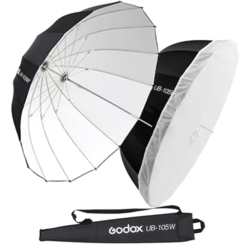 Godox 41.3" / 105cm Parabolic Deep Reflective Umbrella White Inner 41.3"