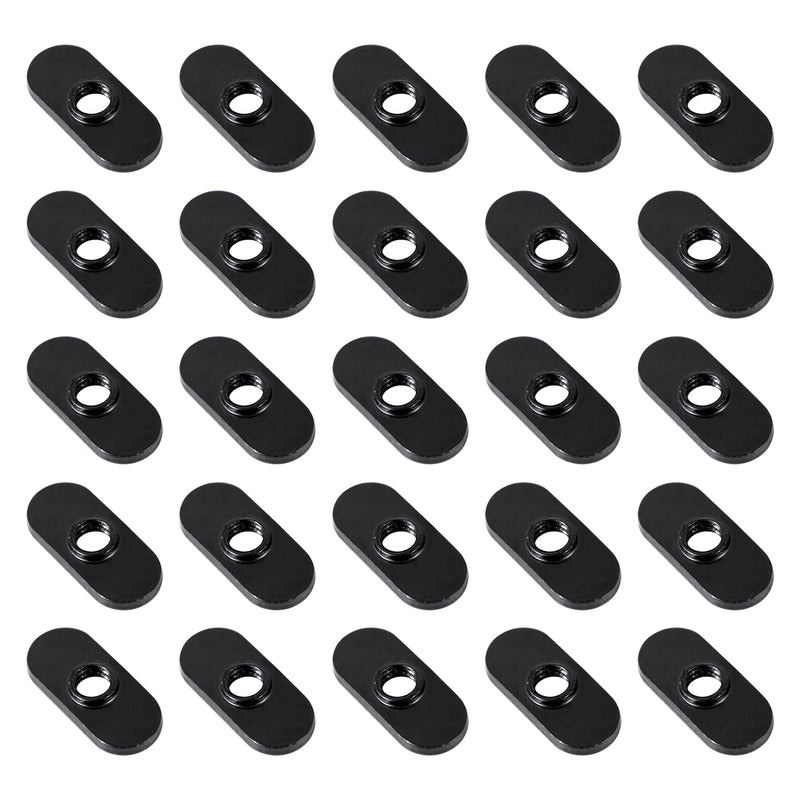 [Australia - AusPower] - Xadnitu 1/4"-20 Threaded Centered Slide in Economy T Nuts, T Nuts Accessory Hardware Nuts for 10 Series Aluminum Extrusion Profiles Rail 25 
