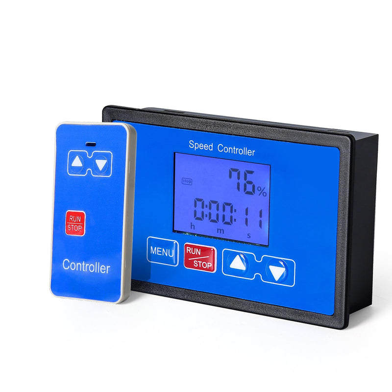 DEWIN Speed Controller, LCD Display 0-100% Adjustable Wireless Remote Control DC Motor Speed Controller DC 6.5-55V 30A