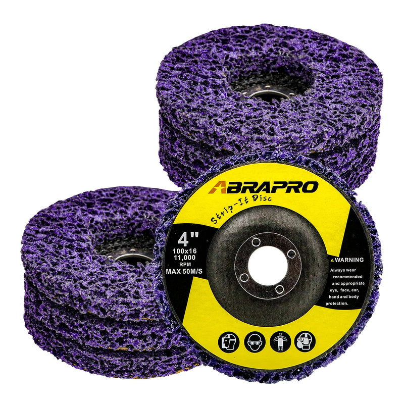 [Australia - AusPower] - 5 PCS Strip Discs 4" x 5/8" Stripping Wheel for Angle Grinder, Premium Silicon Carbide Abrasive Wheel for Clean and Remove Paint Coating Rust Welds Oxidation 4in-5PCS 