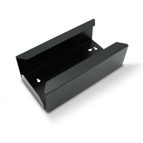 Glove Holder - Glove Dispenser for Disposable Gloves - with Wall Mount (Black) black
