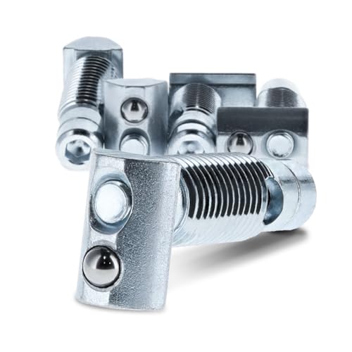 80/20 40 Series T-Matic T-Nut connector with internal screw and threaded barrel for aluminum extrusion profiles