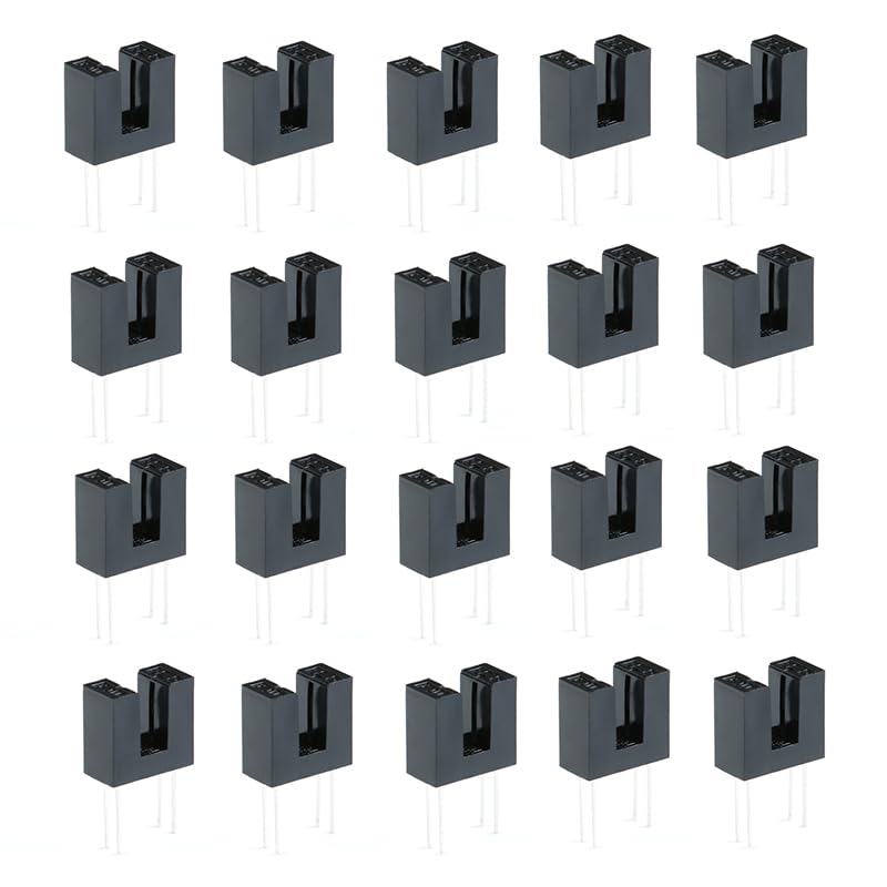 [Australia - AusPower] - 20pcs Transmission Type Photoelectric Switch Optical Interrupter Photoelectric Sensor Switch Opto Photo Interrupter Switch Slot Optocoupler 