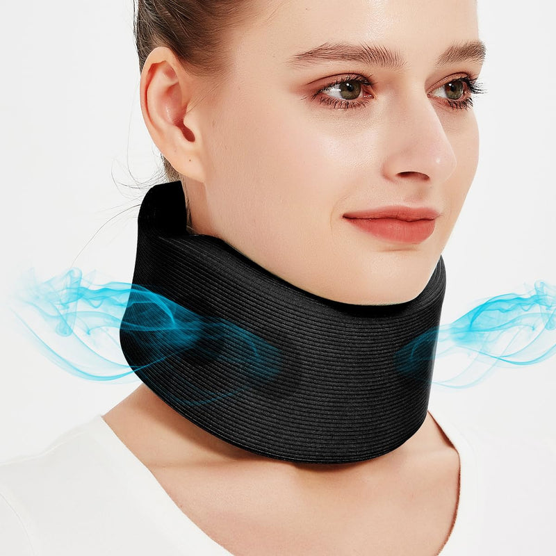 [Australia - AusPower] - Soft Neck Brace Universal Cervical Collar, Neck Brace for Sleeping Foam Wraps Keep Vertebrae Stable for Relief of Cervical Spine Pressure A-L (Neck Circumference 14"-16.9", High 3.3") A-L( 14"-16.9" , High 3.3" ) 
