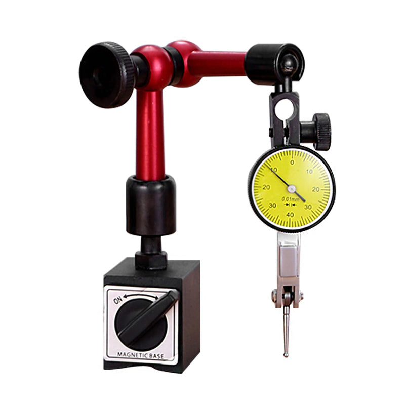 [Australia - AusPower] - Tools Precision Dial Indicator Accuracy, 0.01mm, with Magnetic Base 150MM,1 Set Dial Indicator + Magnetic Base 150MM 1 SET 
