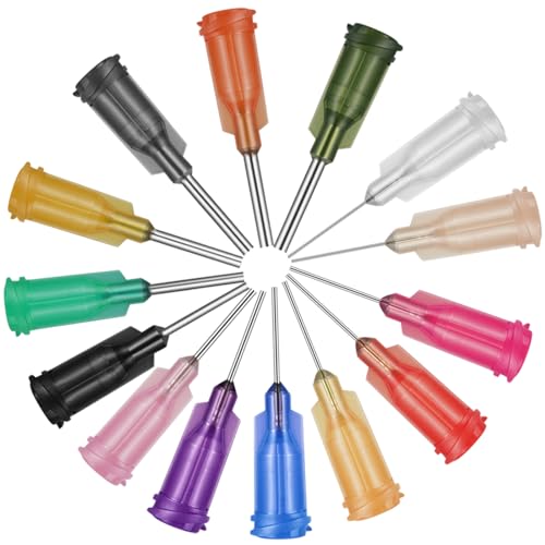 GOTRUST Blunt Tip Dosing Needle, 84 Pieces Dispensing Needle Sets, Syringe Needles Blunt Syringe Needle, Syringe Needles for Refilling Inks, Glue and Syringe