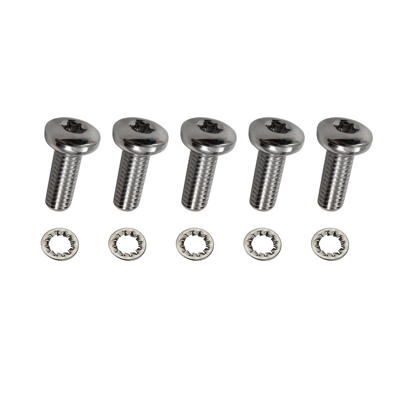 [Australia - AusPower] - 5PCS Screws Chrome Rear Disc Brake Rotor TORX Bolts Fit for Harley davidson Touring Dyna Softail Sportster Street Glide with Cast Wheels OEM #43562-92 3/8-16 