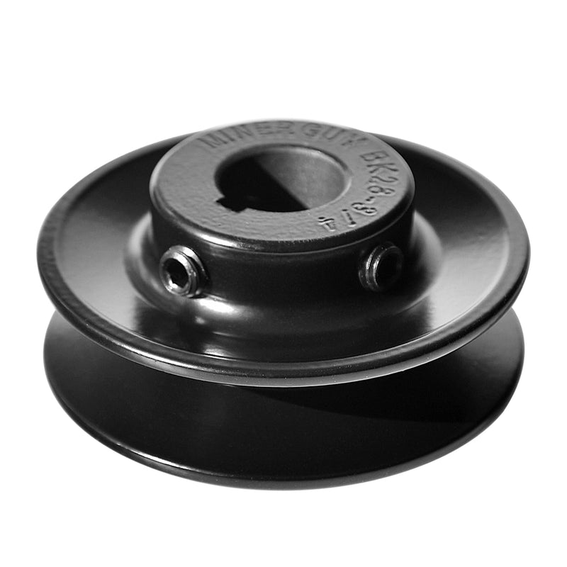 [Australia - AusPower] - BK28-3/4 V Belt Sheave, Cast Iron 2.9" Outer Diameter, Single Groove Pulley V Style B Belt 5L for 3/4 Inch Keyed Shaft 3/4"Bore, 2.9"OD 1 Groove 