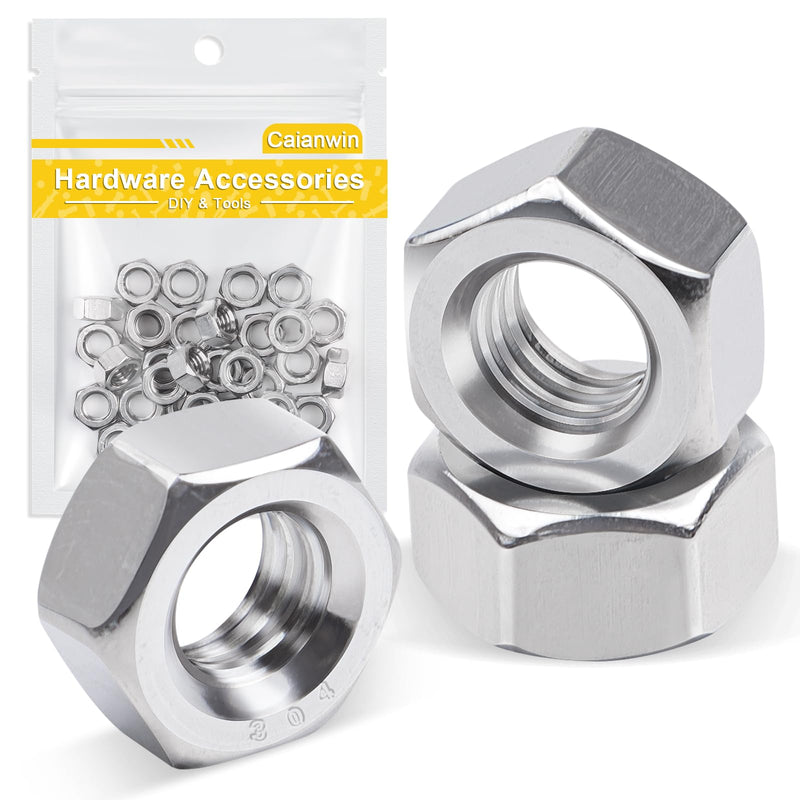 [Australia - AusPower] - 100Pcs #8-32 Stainless Hex Nuts 304 Stainless Steel Nuts for Lndustrial Construction Fasteners 100 