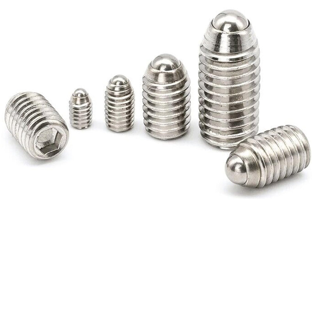 M3 × 8mm Stainless Steel Inner Hexagon Ball Head Set Screw Hexagon Spring Ball Point Drive Screw, Pack of 10 M3 x 8mm