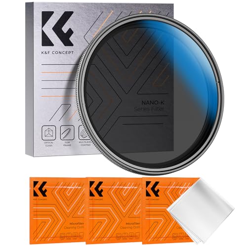 K&F CONCEPT 62mm Variable ND2-32(1-5 Stops) Lens Filter 18 Multi-Coating