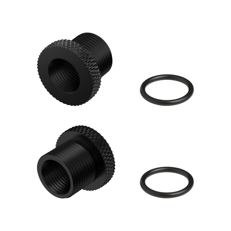 [Australia - AusPower] - 2 Pack Thread Protector 1/2x28 Thread to 5/8x24 with Rubber Washer Convert (2 Pack) 2 Pack 