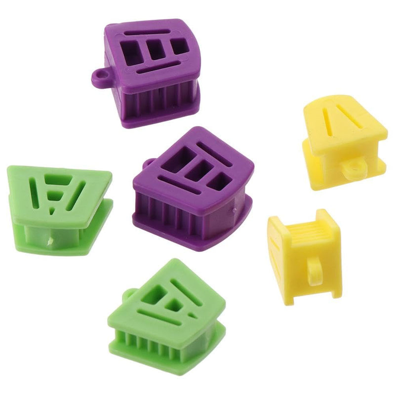 [Australia - AusPower] - 6 Packs Dental Bite Blocks,Dental Oral Silicone Mouth Prop Bite Blocks,Dental Bite Blocks Mouth Props 