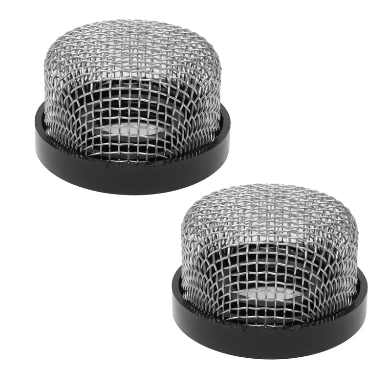 [Australia - AusPower] - Honbay 2PCS Stainless Steel Strainer ¾ Inch -14, Aerator Screen Wire Mesh Compatible with Livewell Pump, Industrial Plumbing Inline, Garden Washers Water Filter Sprayer Garden Hose Suction Line 