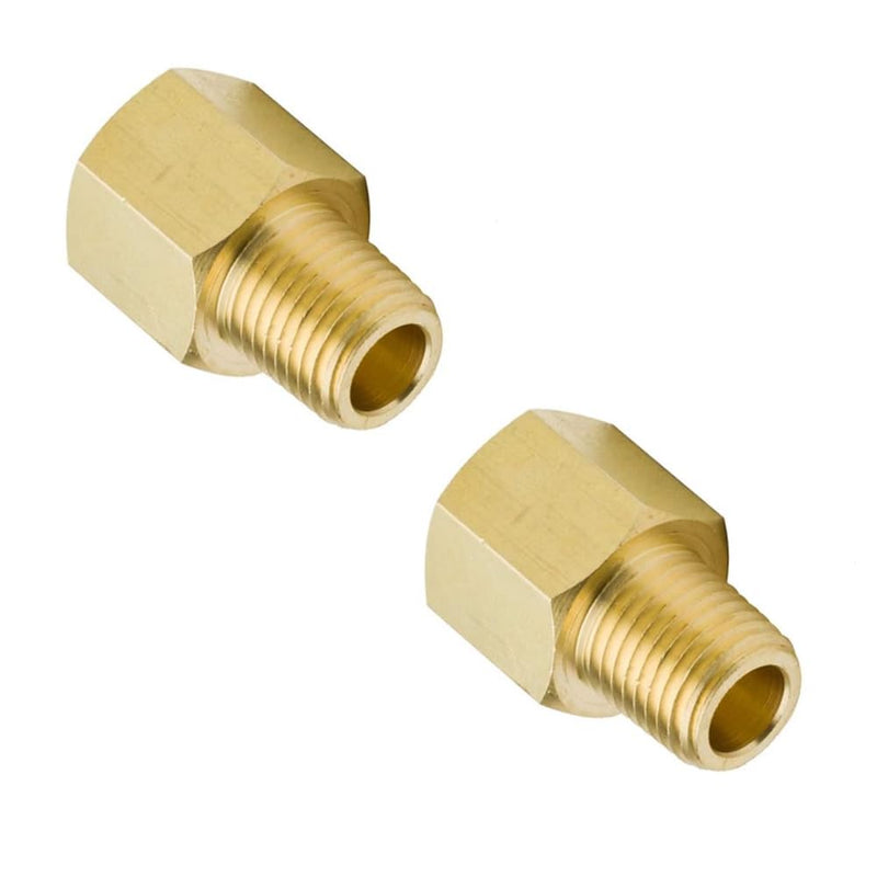 [Australia - AusPower] - Brass Reducing Adapter, 1/4" NPT Male X 1/2" NPT Female, (2 Pack) 