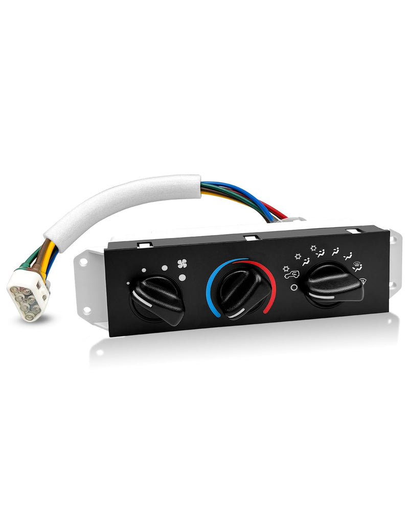 HS-373 Climate Control Module Compatible with Jeep Wrangler TJ 1999-2004, HVAC Control Module with Blower Motor Switch, A/C Heater Control Switch Replace SW2348 55037473AB, A/C Heater Control Panel