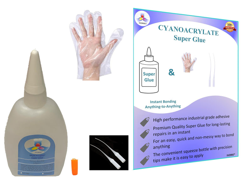 [Australia - AusPower] - Super Glue Adhesive Instant Bonding Cyanoacrylate Acrylic - Dental Laboratory Tools (Transparent Clear Color - 30gr) Transparent Clear Color - 30gr 