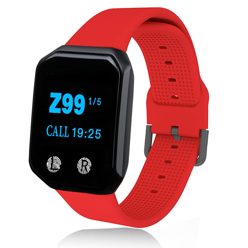 Caregiver Pager Waiter Pager Wrist Watch,Rechargeable Waterproof Watch Receiver Only be Used Brand Products 1 red pager watch