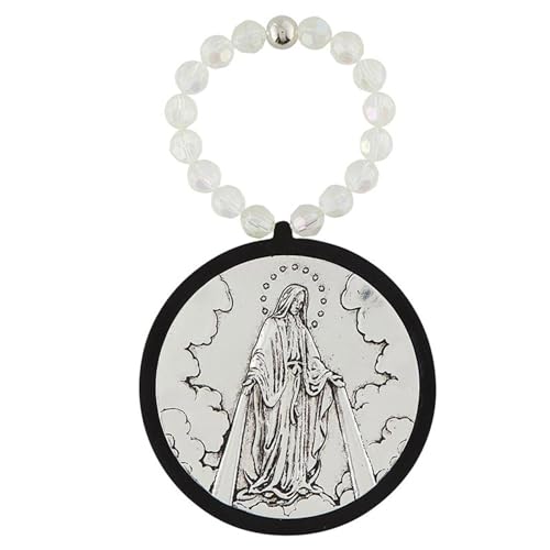 Our Lady of Grace Medal Door Hanger, Faith-Inspired Wall or Entry Decor, 3.5 Inches BK-12764