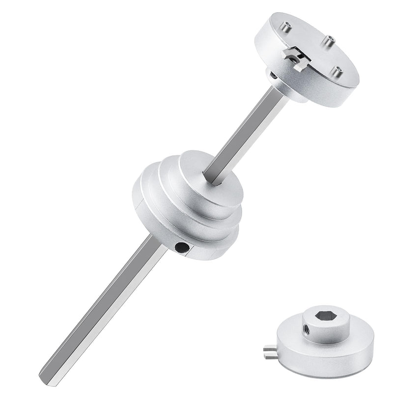 [Australia - AusPower] - Inside Pipe Cutter for 1-1/2 Inch and 2 Inch Schedule 40 Pipe, 7 Inch Cutting Depth Internal PVC Pipe Cutter Plumbing Tool with Aluminum Alloy Body, Stainless Steel Shaft, Steel Blade Silvery 