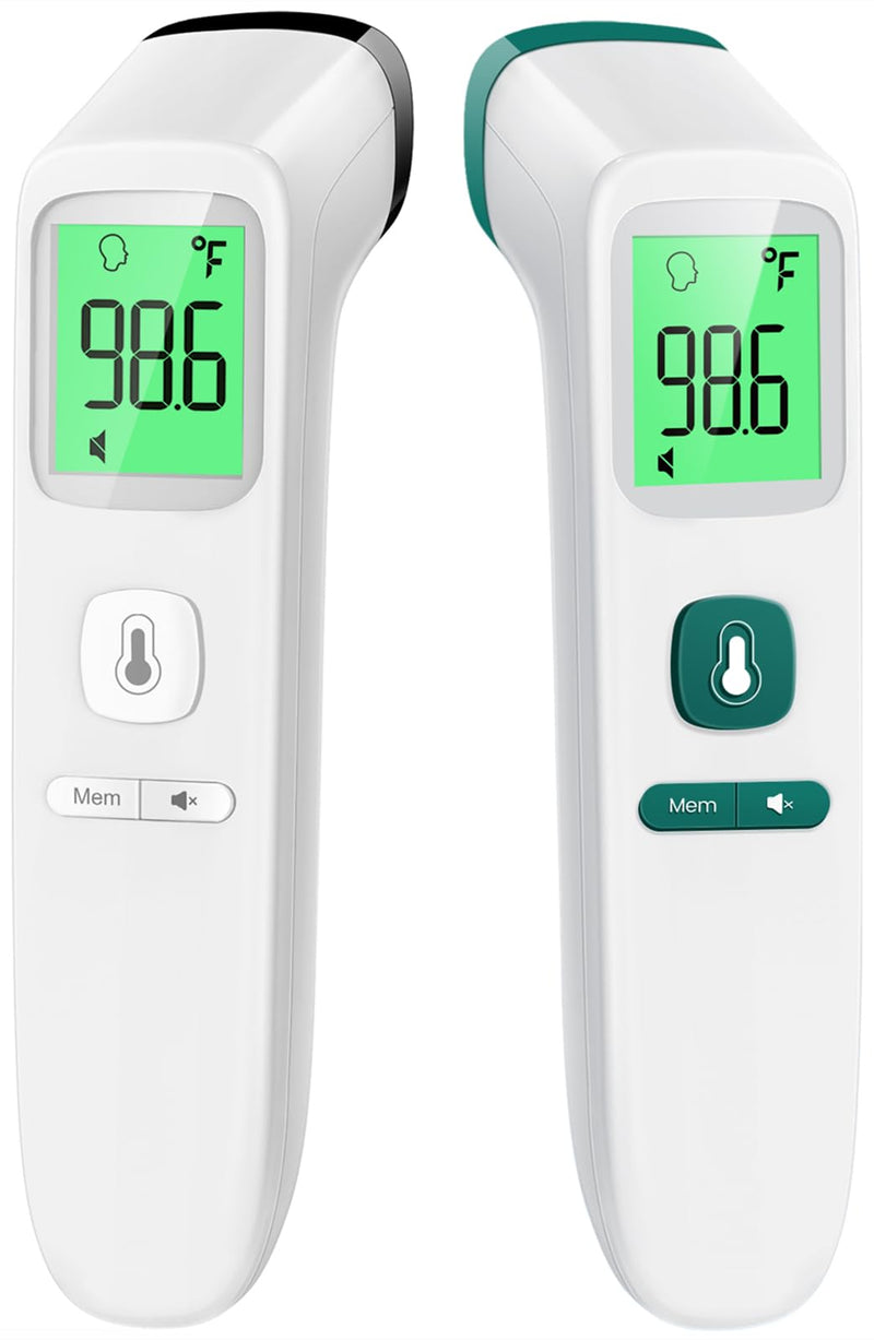 [Australia - AusPower] - No-Touch Thermometer for Adults and Kids - LCD White & LCD Green 