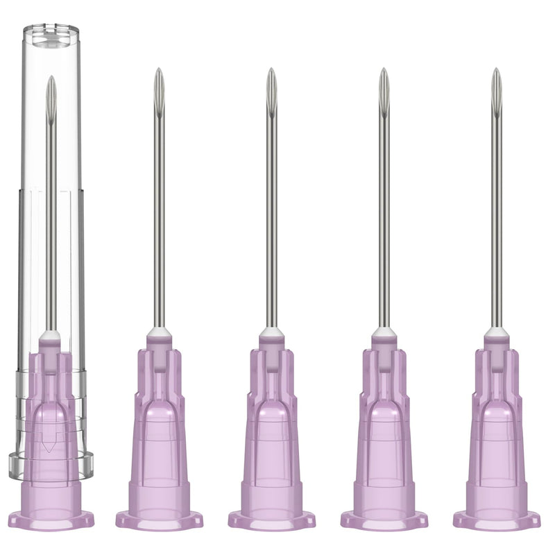 [Australia - AusPower] - 18 Gauge 1 Inch Needle,100 PCS Luer Lock Industrial Dispensing Accessories Needles,Individually Wrapped 18Ga-1 inch 