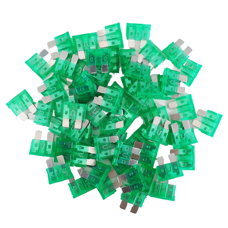 [Australia - AusPower] - (40Pcs) 30 Amp Standard Automotive Fuse, 30A 12V 24V 32V Car Blade Fuses ATO APR ATS for Car/RV/Truck/SUV/Motorcycle/Boat 