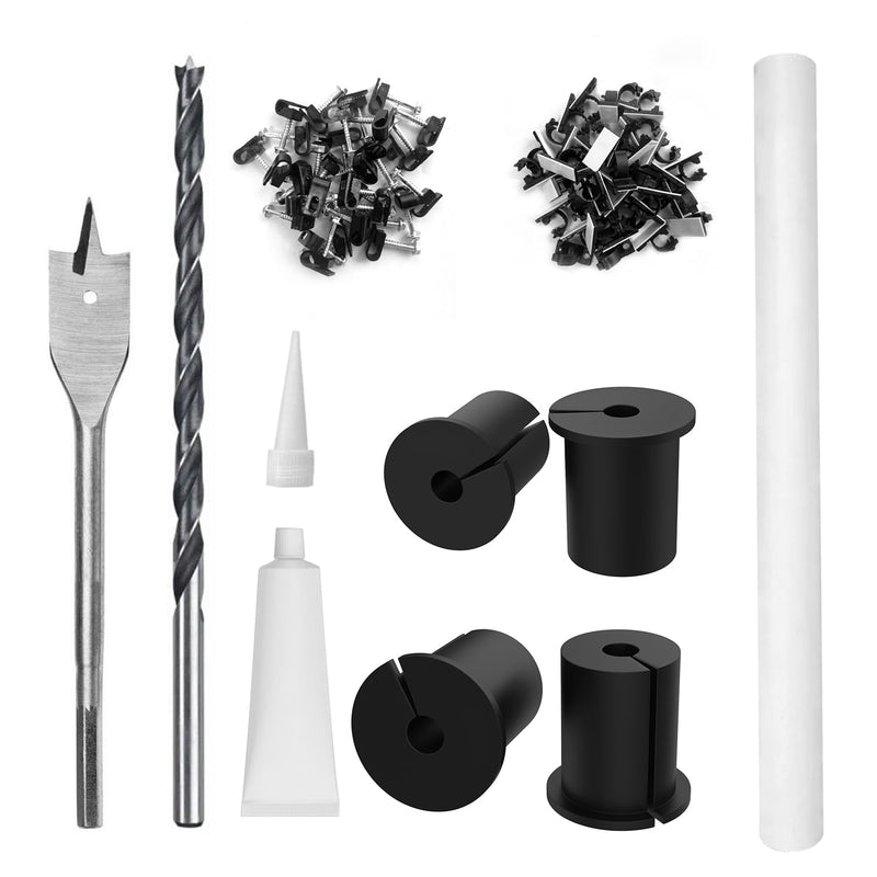 1 inch cable routing kit for starlink,4pcs wall grommet bushing starlink masonry routing kit including threading cables tool through wall for star link cable routers ethernet adapter Starlink Cable Routing Kit